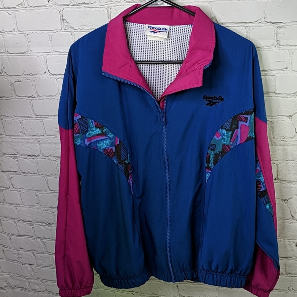 Vintage 90's retro reebok windbreaker